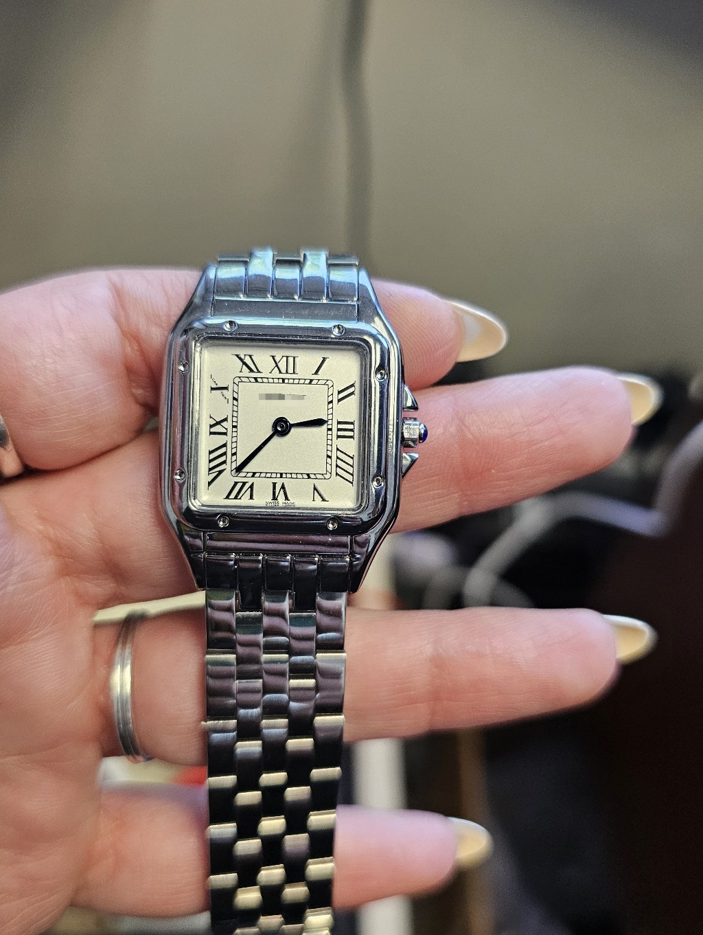 27 Mm Classic Stainless Steel Mens Watch  Silver